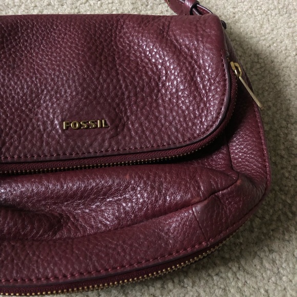 Fossil leather bag maroon - Picture 3 of 8
